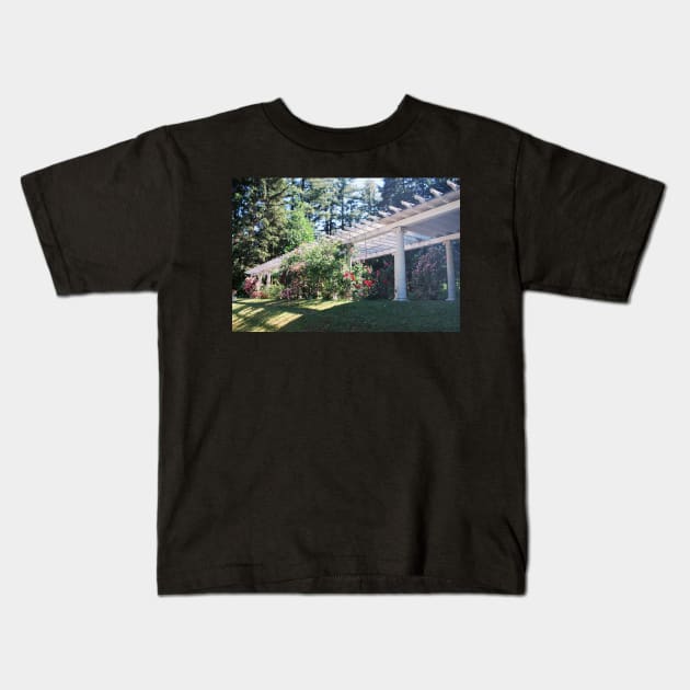 Yaddo rose gardens Saratoga springs New York on film Kids T-Shirt by lovefromsirius